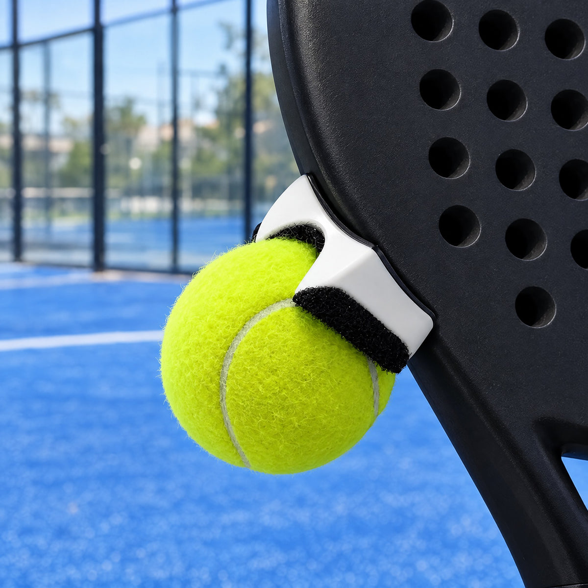 Clip it on, then just touch the ball