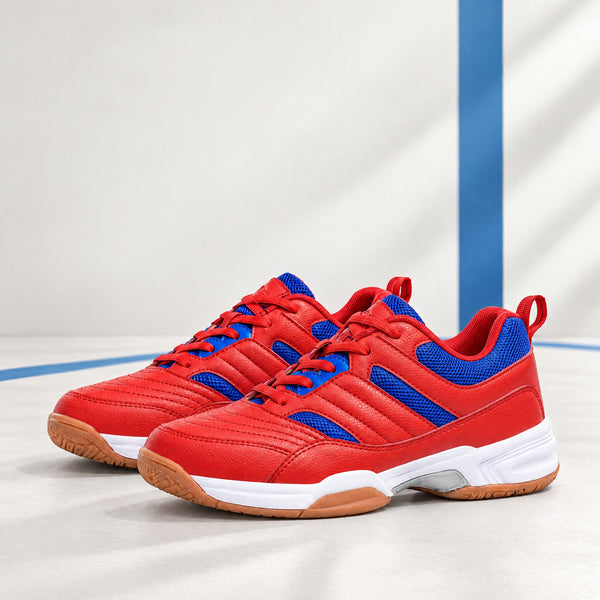 Lace-Up Court Shoes for Padel – Breathable Mesh & Gum Rubber Sole