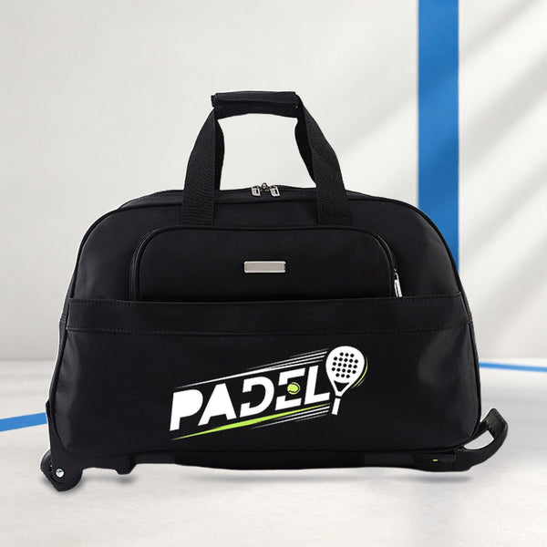 Padel Print Wheeled Travel Bag – Large Holdall with Telescopic Handle