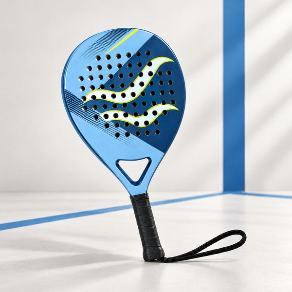 Padelviro Glacier 3K Carbon Padel Racket with Hard Racket Bag