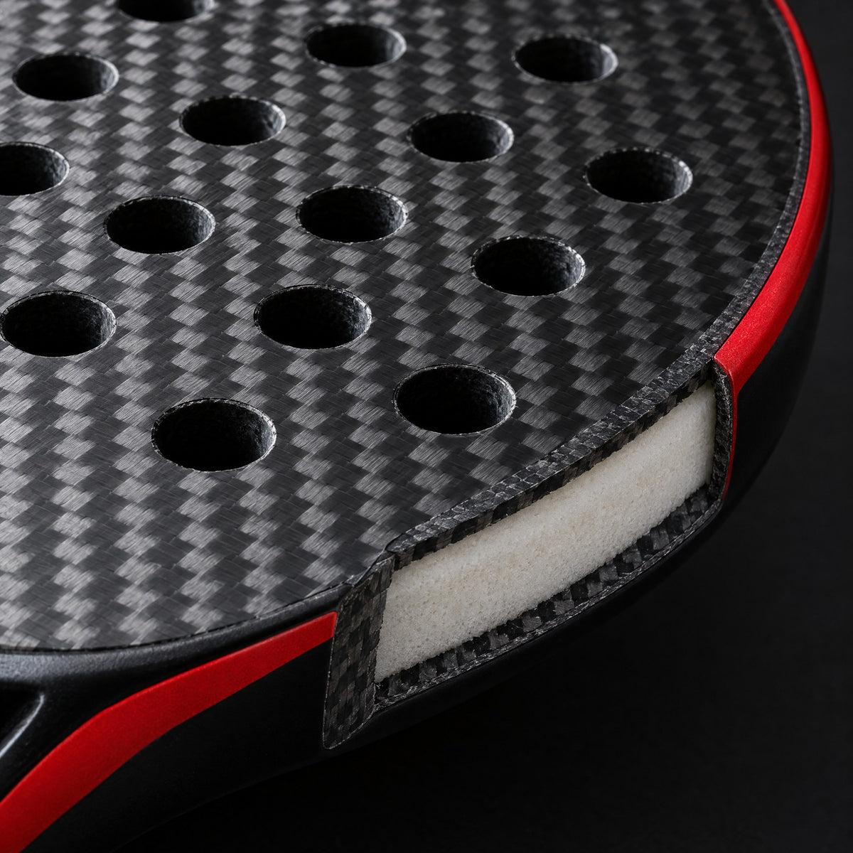 3K carbon faces over an EVA core