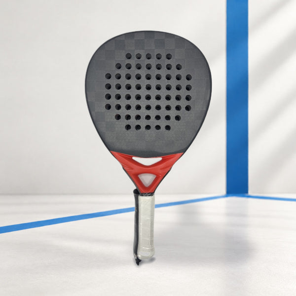 PatsSport Frost 18K Carbon Diamond Padel Racket – Matte Grey, 38 mm