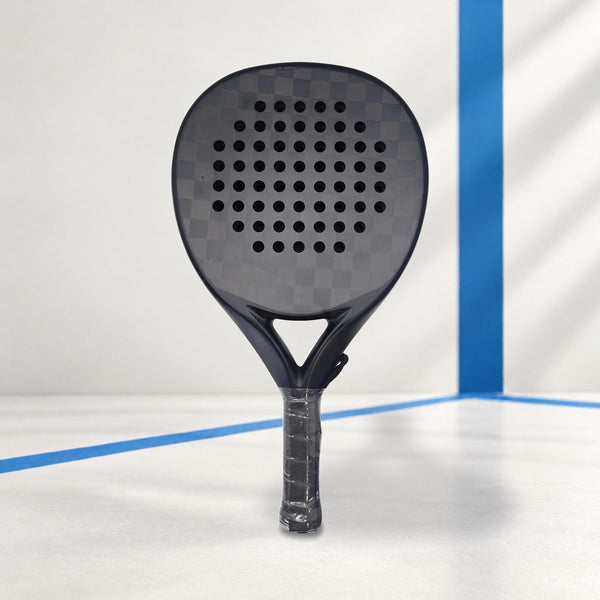 PatsSport Noir Carbon Diamond Padel Racket – Plain Black, 12K or 18K