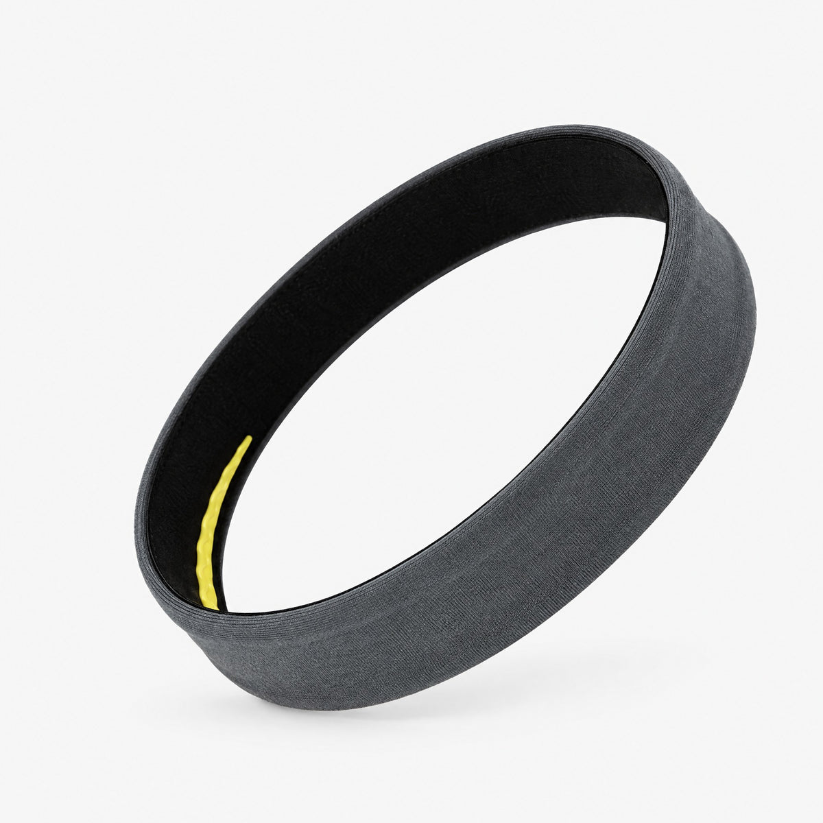 A silicone strip that guides sweat away