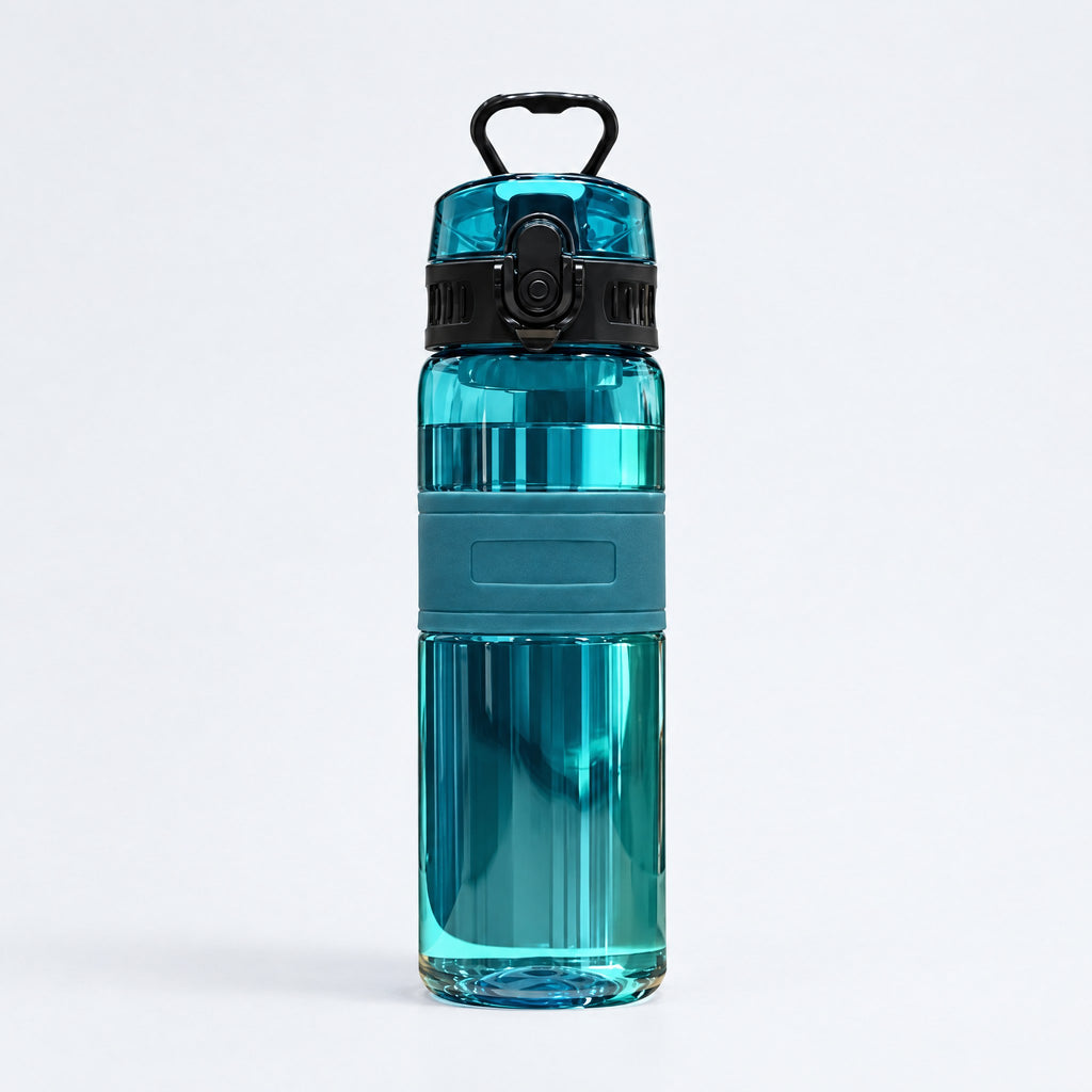 500ml Sports Water Bottle with Flip Lid and Silicone Sleeve