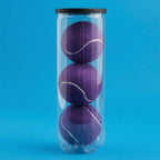 Coloured Padel Training Balls – 3 in a Clear Tube, Purple, Blue or Pink