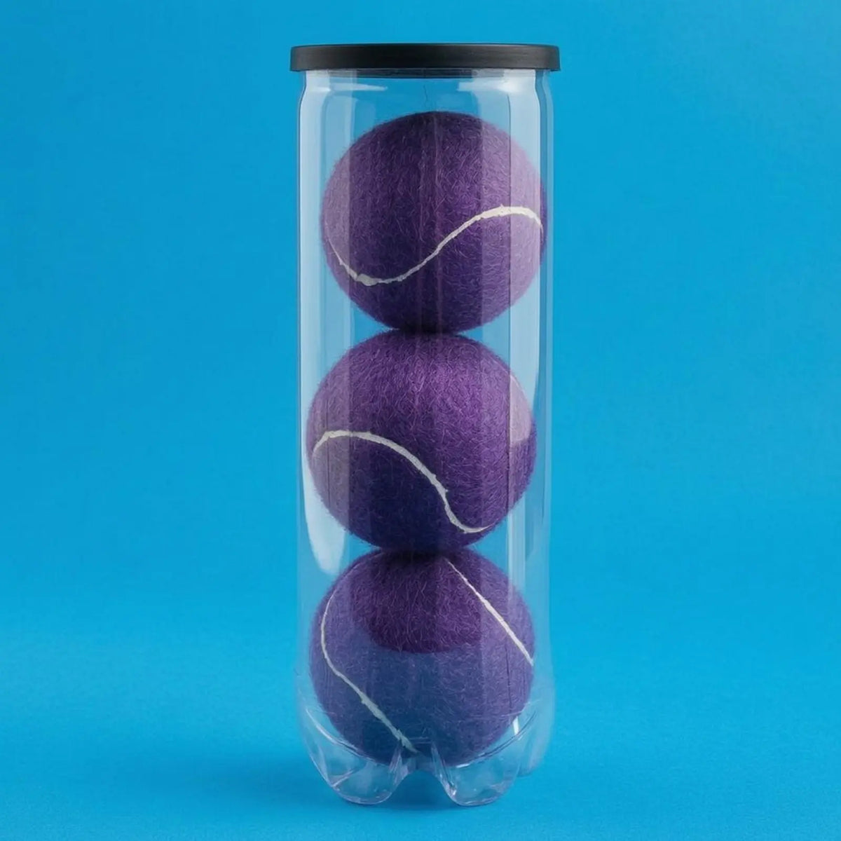 Coloured Padel Training Balls – 3 in a Clear Tube, Purple, Blue or Pink