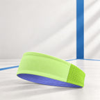 Breathable Wide Sports Headband with Mesh Panel
