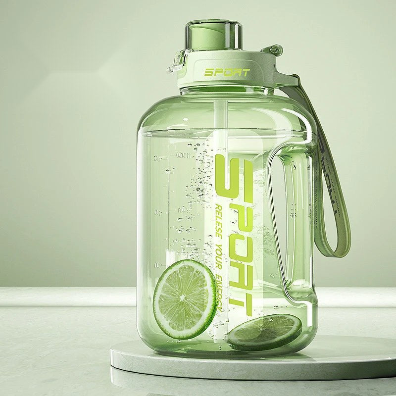 Large Sports Water Bottle with Straw and Handle – 1.7L or 2.5L