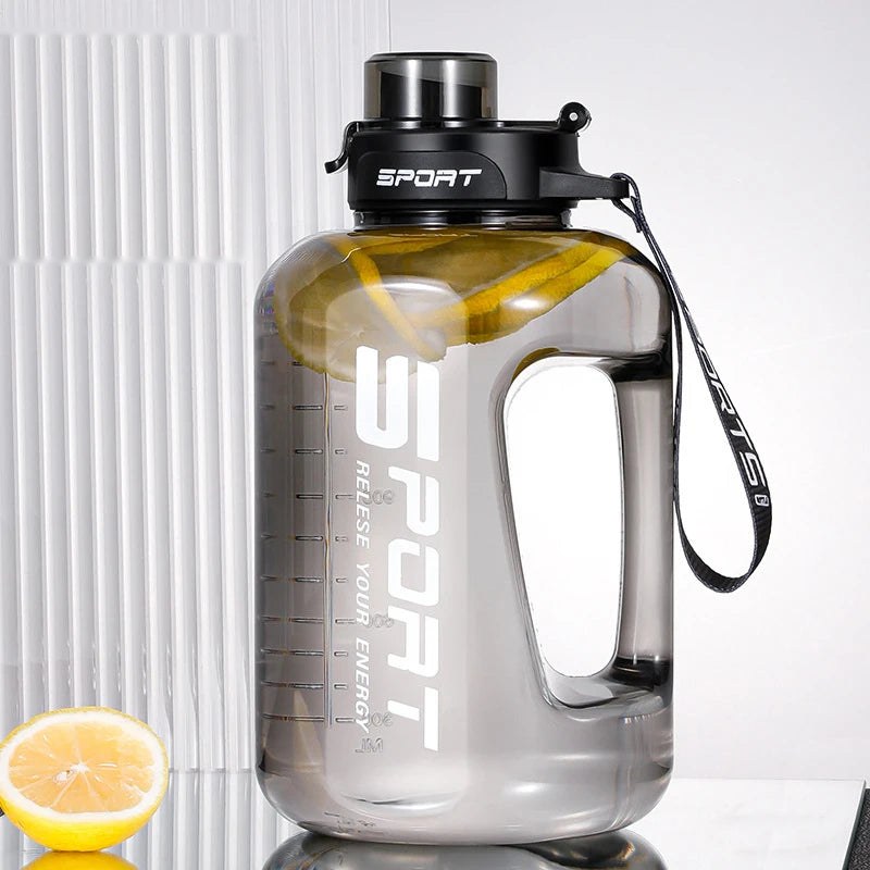 Large Sports Water Bottle with Straw and Handle – 1.7L or 2.5L
