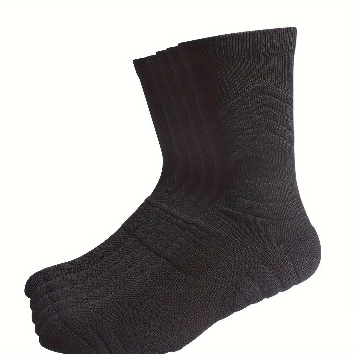 Men's Cushioned Padel Socks – 5 Pairs, Mid-Calf Sports Socks