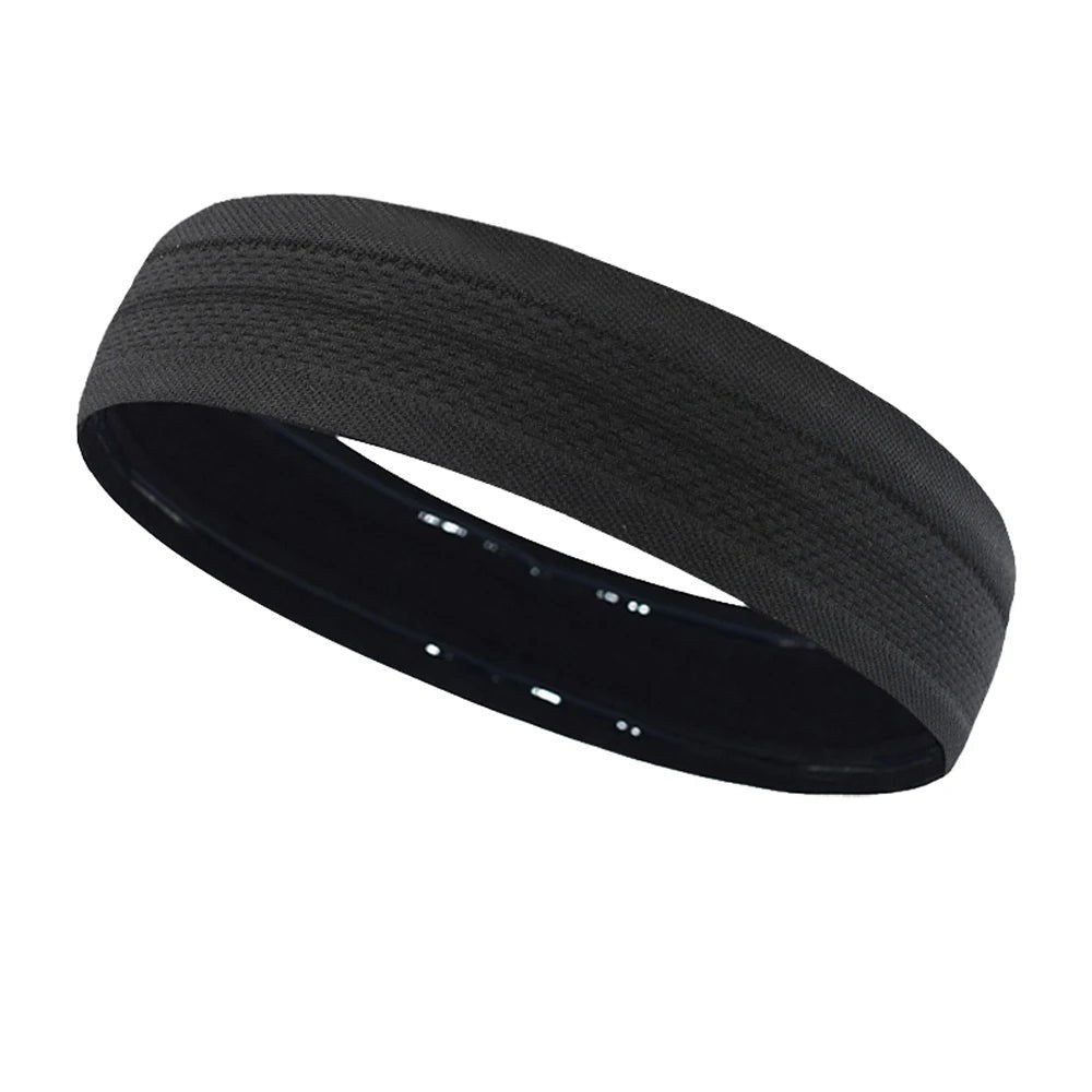Non-Slip Sports Headband with Silicone Strip – Unisex