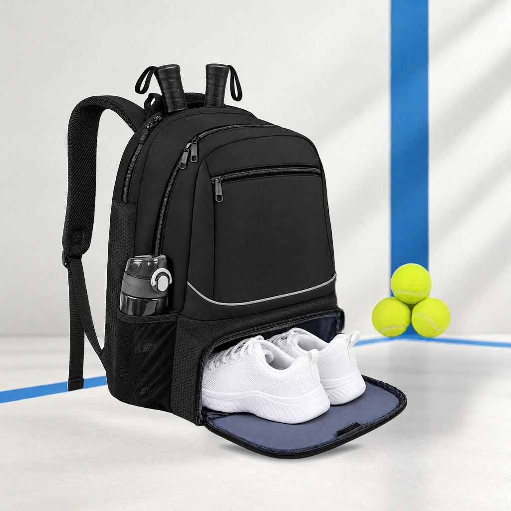 Padel Backpack for 2 Rackets with Ventilated Shoe Compartment