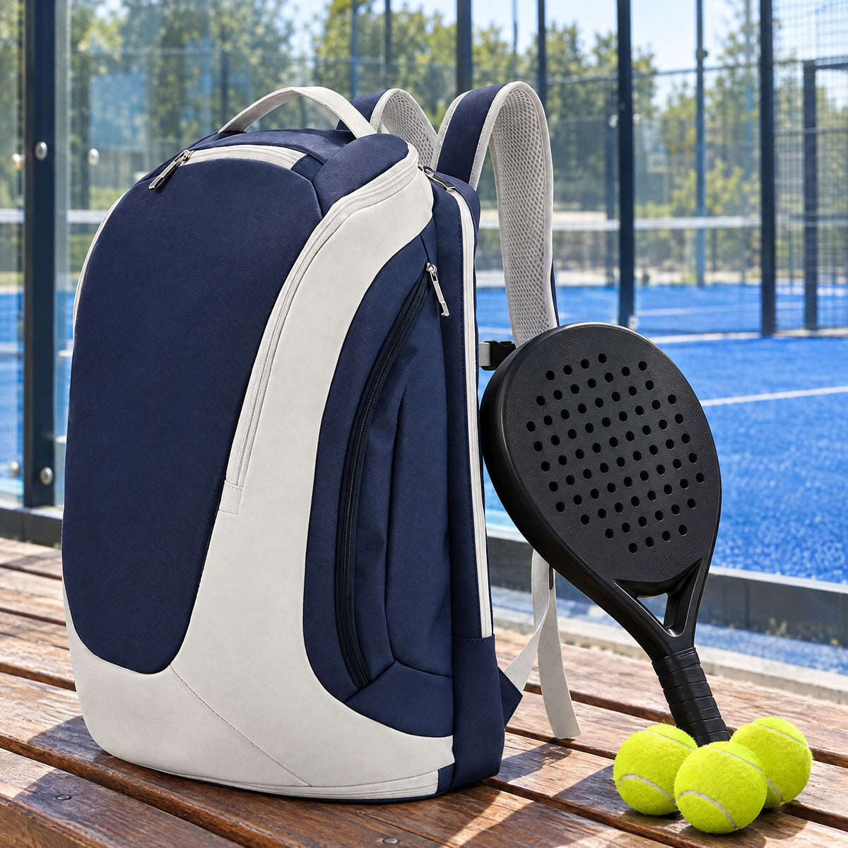 Your racket fully protected inside