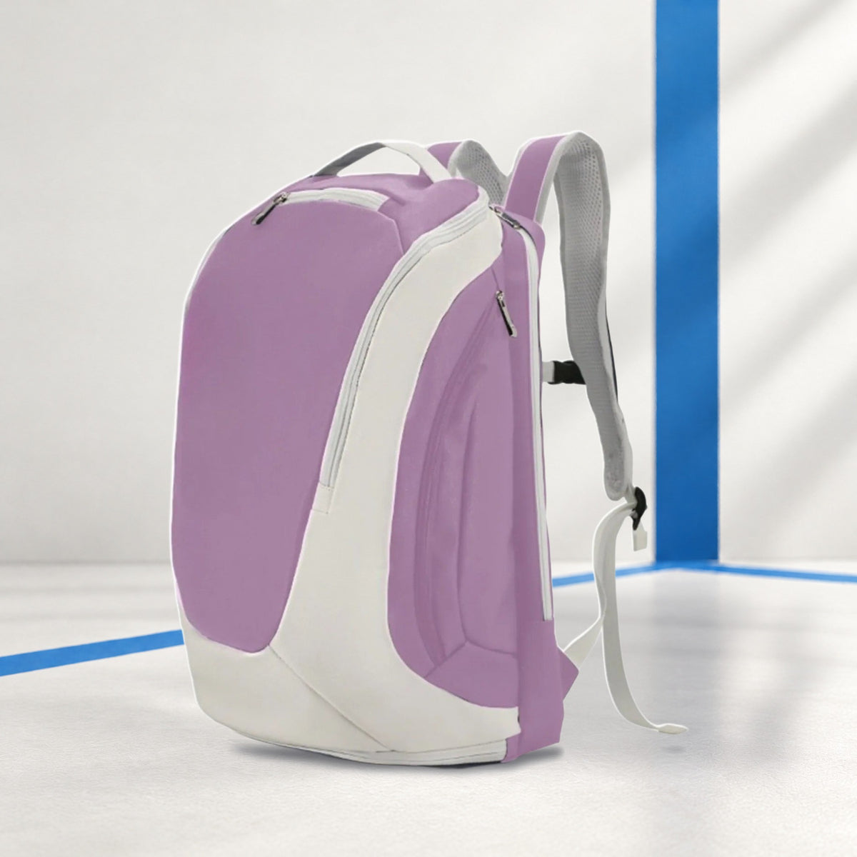 Padel Backpack with Separate Shoe Compartment – Two-Tone Nylon Design