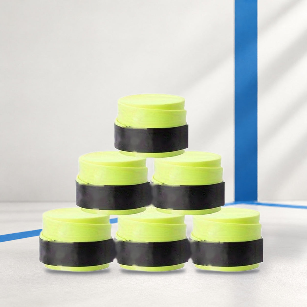 Fluo yellow, tacky finish