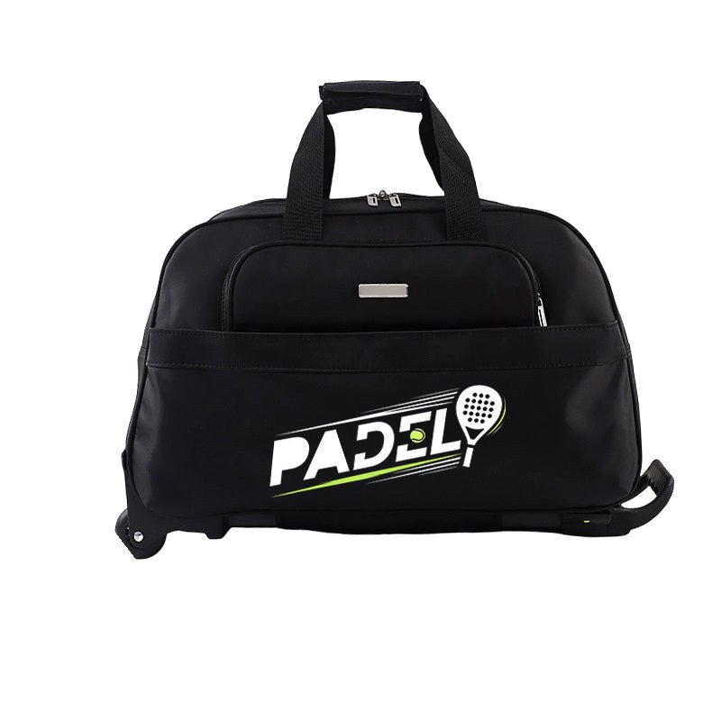 Padel Print Wheeled Travel Bag – Large Holdall with Telescopic Handle