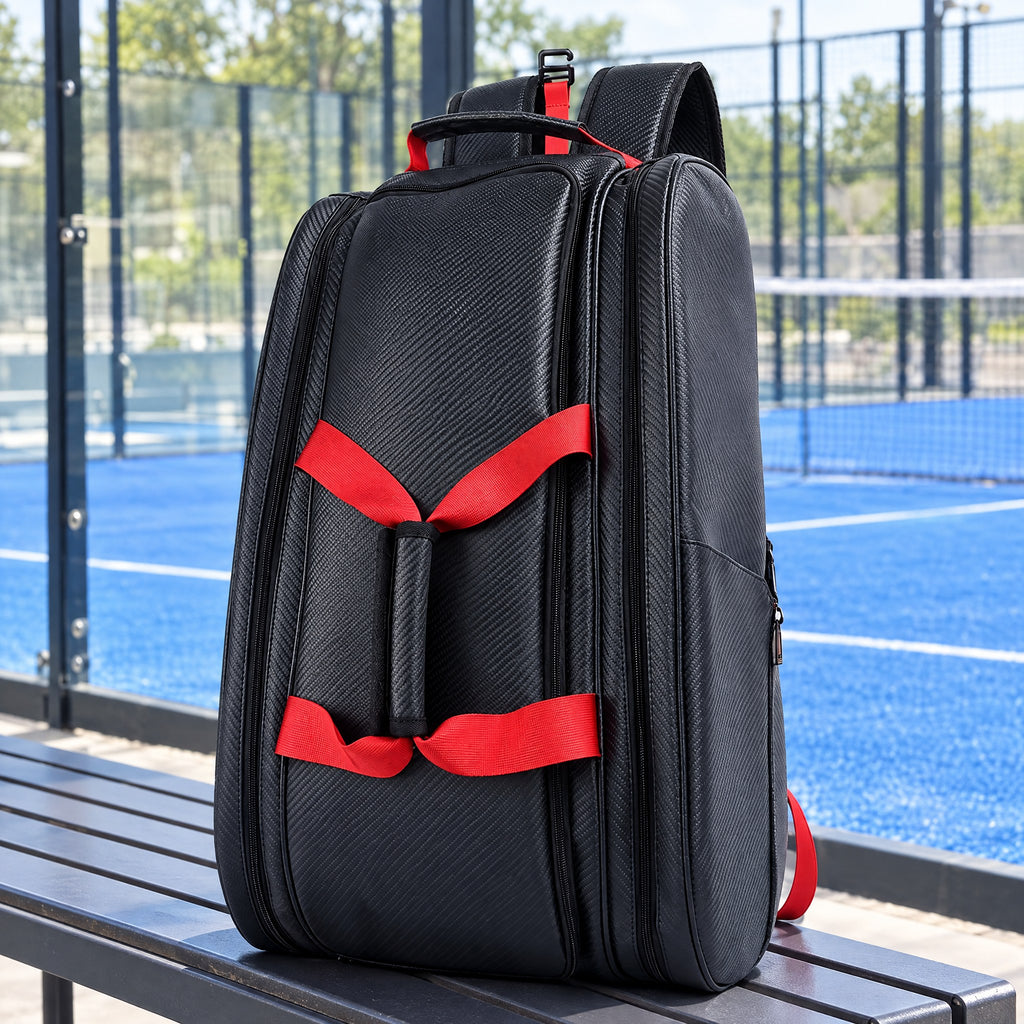 Padel Racket Backpack with Insulated Racket Pocket & Shoe Compartment