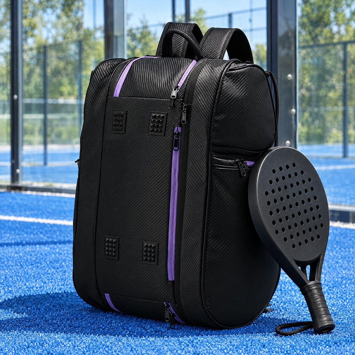 Padel Racket Backpack with Shoe Compartment & Insulated Pockets