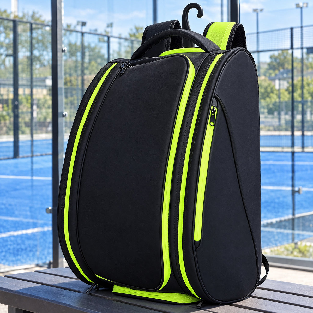 Waterproof, and hangs off the ground