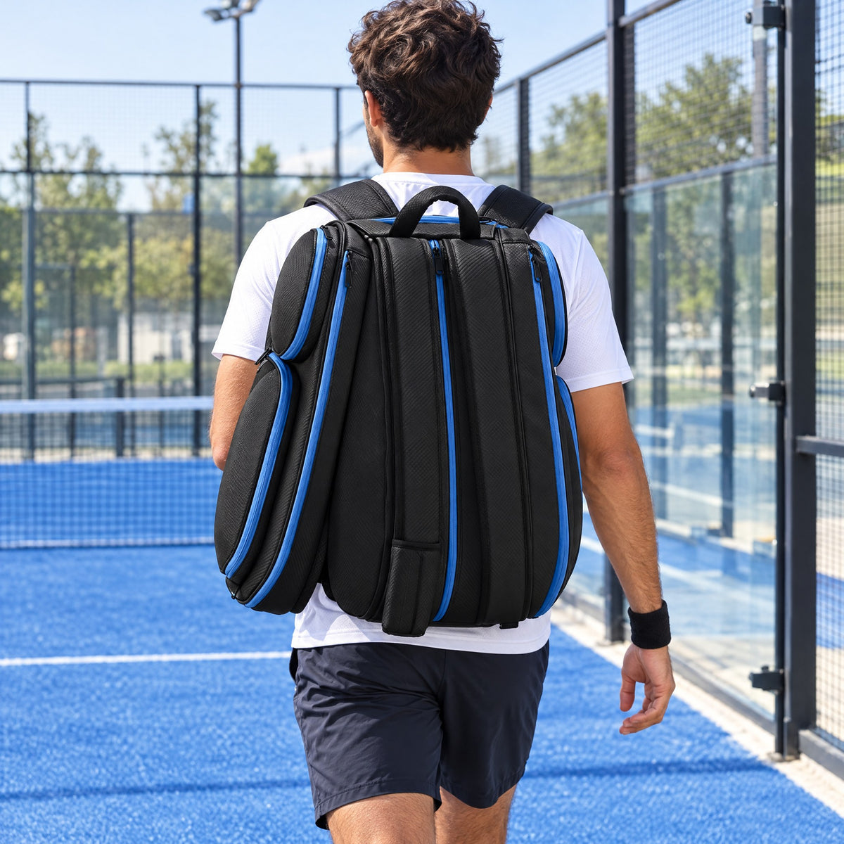 Padel Racket Bag with Insulated Shoe Compartment – Backpack Straps