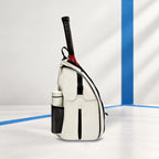 Padel Racket Sling Bag with Fence Hook & Bottle Pocket