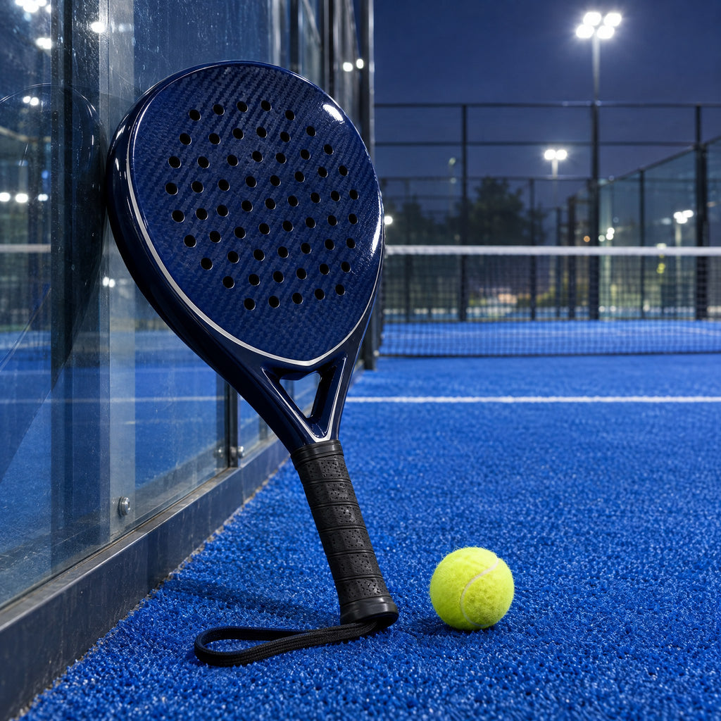 Padelviro Apex 18K Carbon Teardrop Padel Racket – Navy