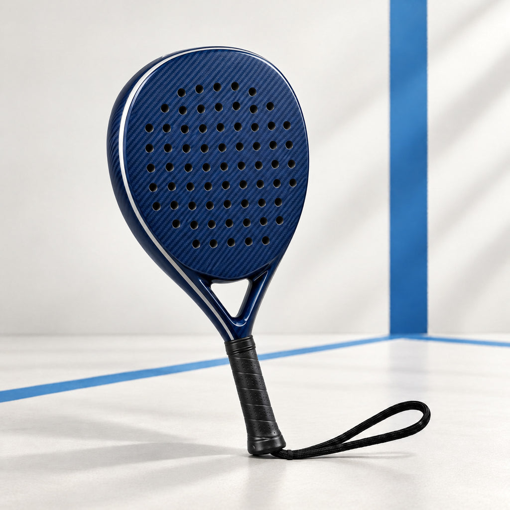 Padelviro Apex 18K Carbon Teardrop Padel Racket – Navy