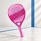 Padelviro Blossom Fibreglass Diamond Padel Racket – Pink, with Cover
