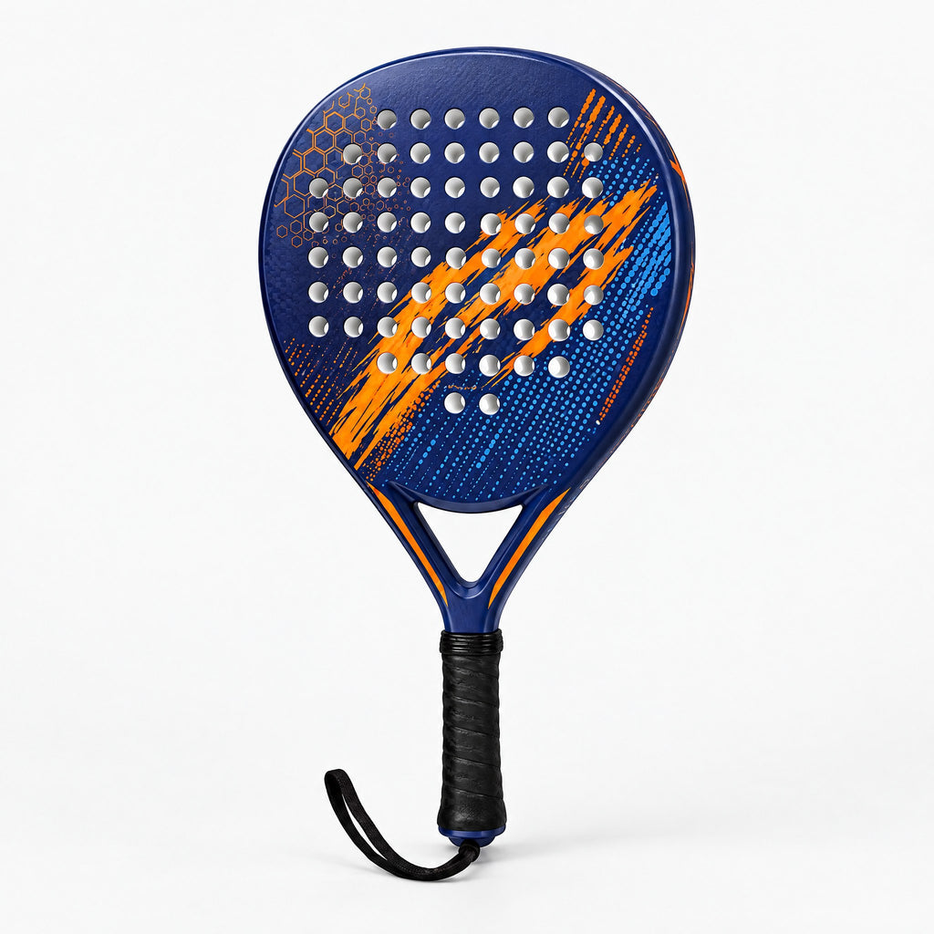 Padelviro Comet Carbon Padel Racket – Blue & Orange, Beginner