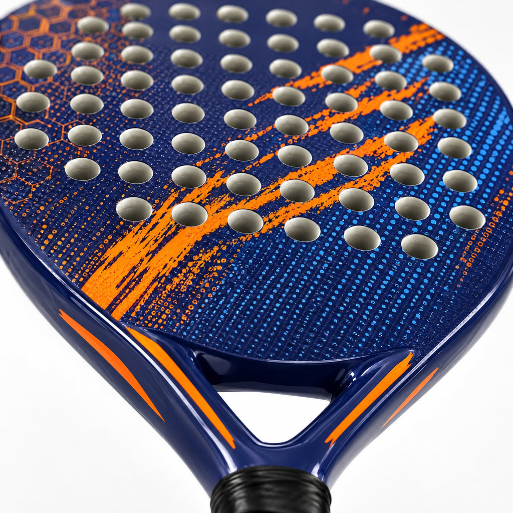Padelviro Comet Carbon Padel Racket – Blue & Orange, Beginner
