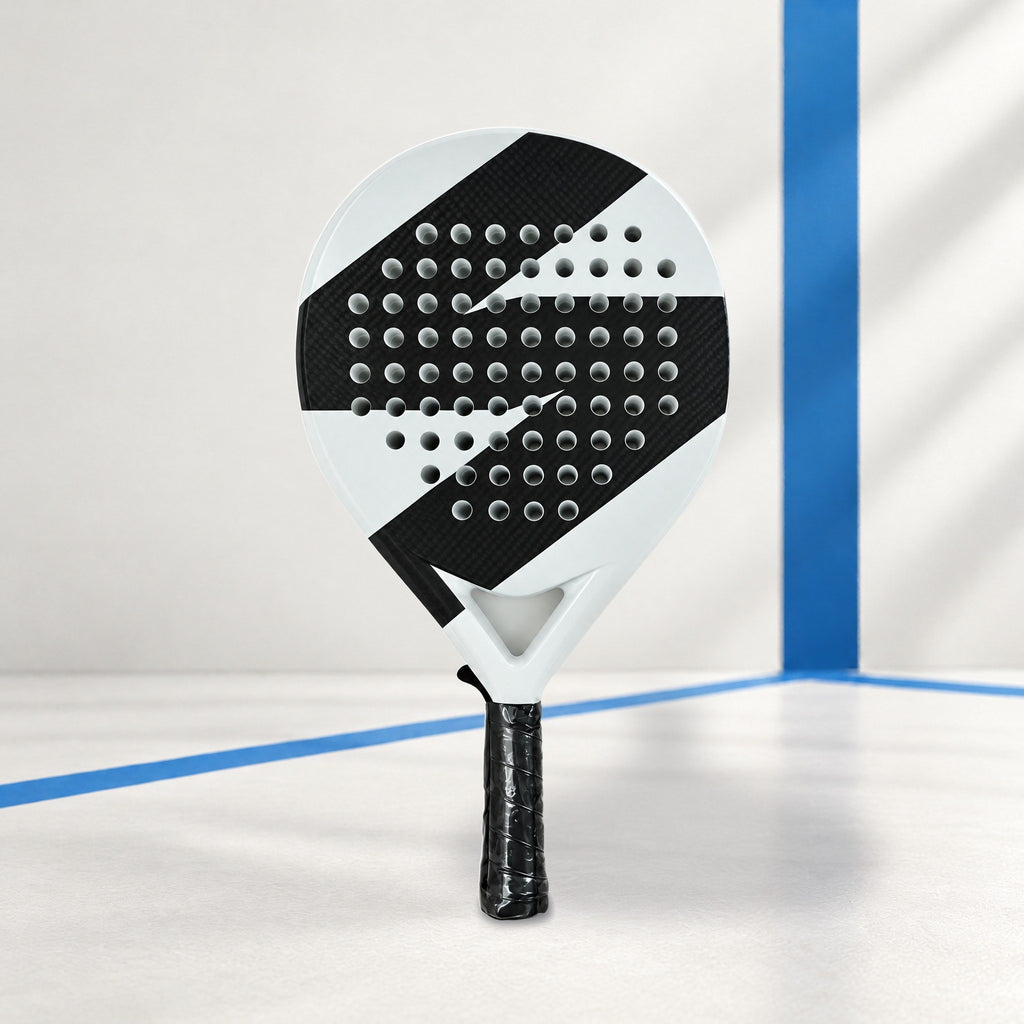 Padelviro Contrast Carbon Round Padel Racket – 360g, with Cover