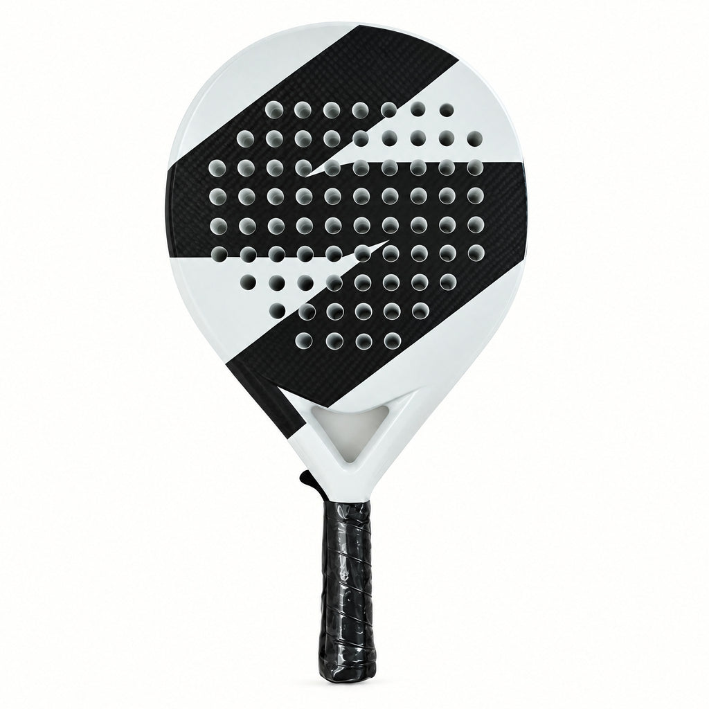 Padelviro Contrast Carbon Round Padel Racket – 360g, with Cover