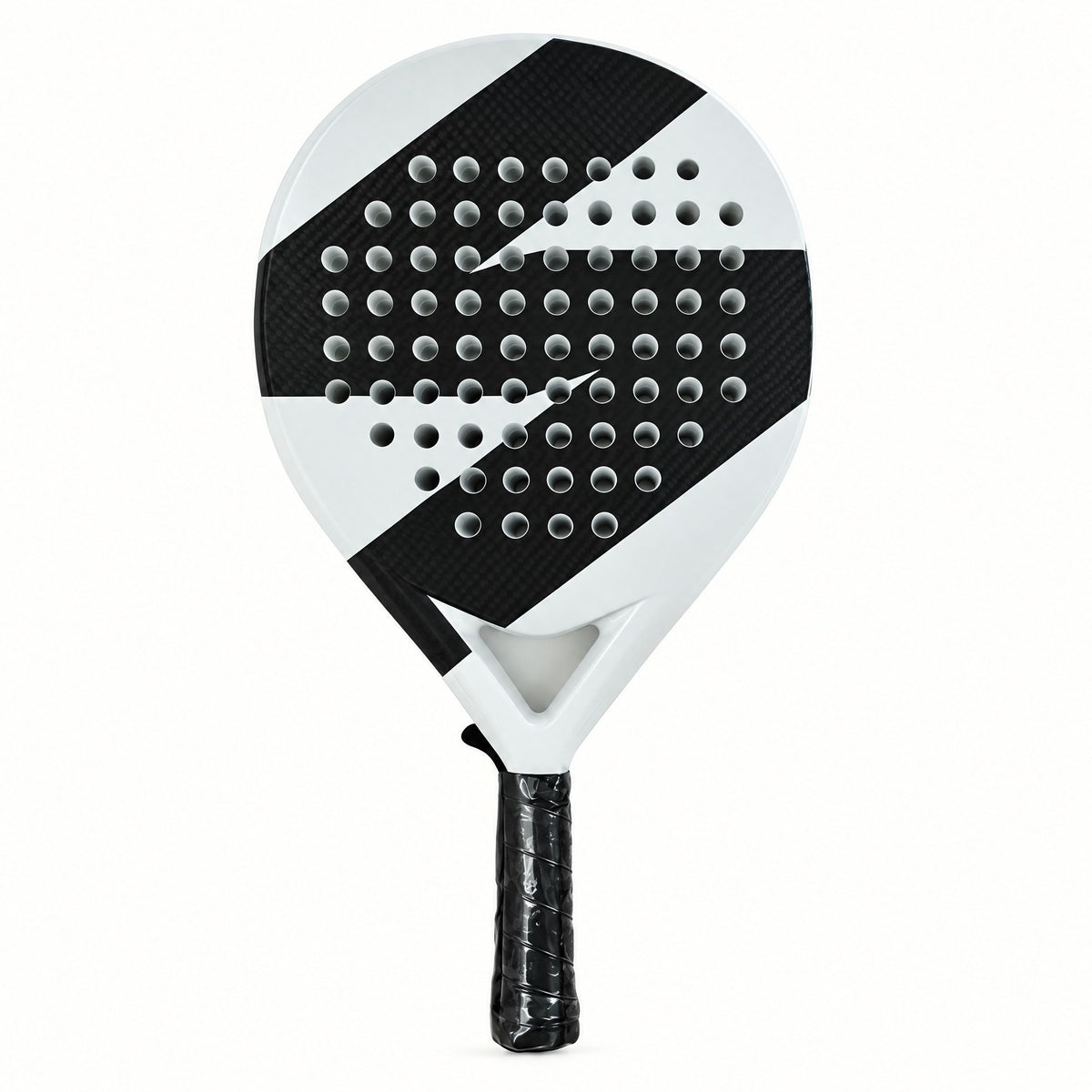 Padelviro Contrast Carbon Round Padel Racket – 360g, with Cover