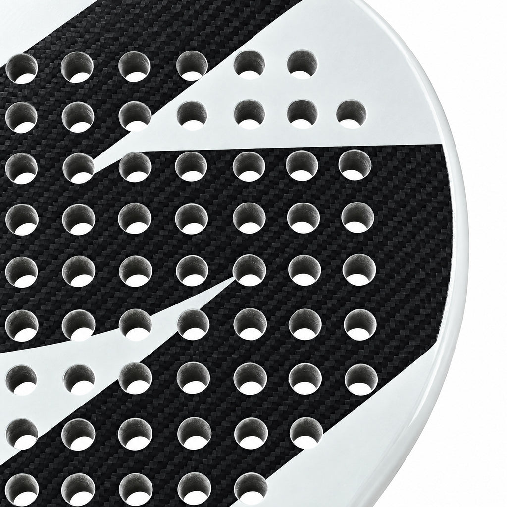 Padelviro Contrast Carbon Round Padel Racket – 360g, with Cover