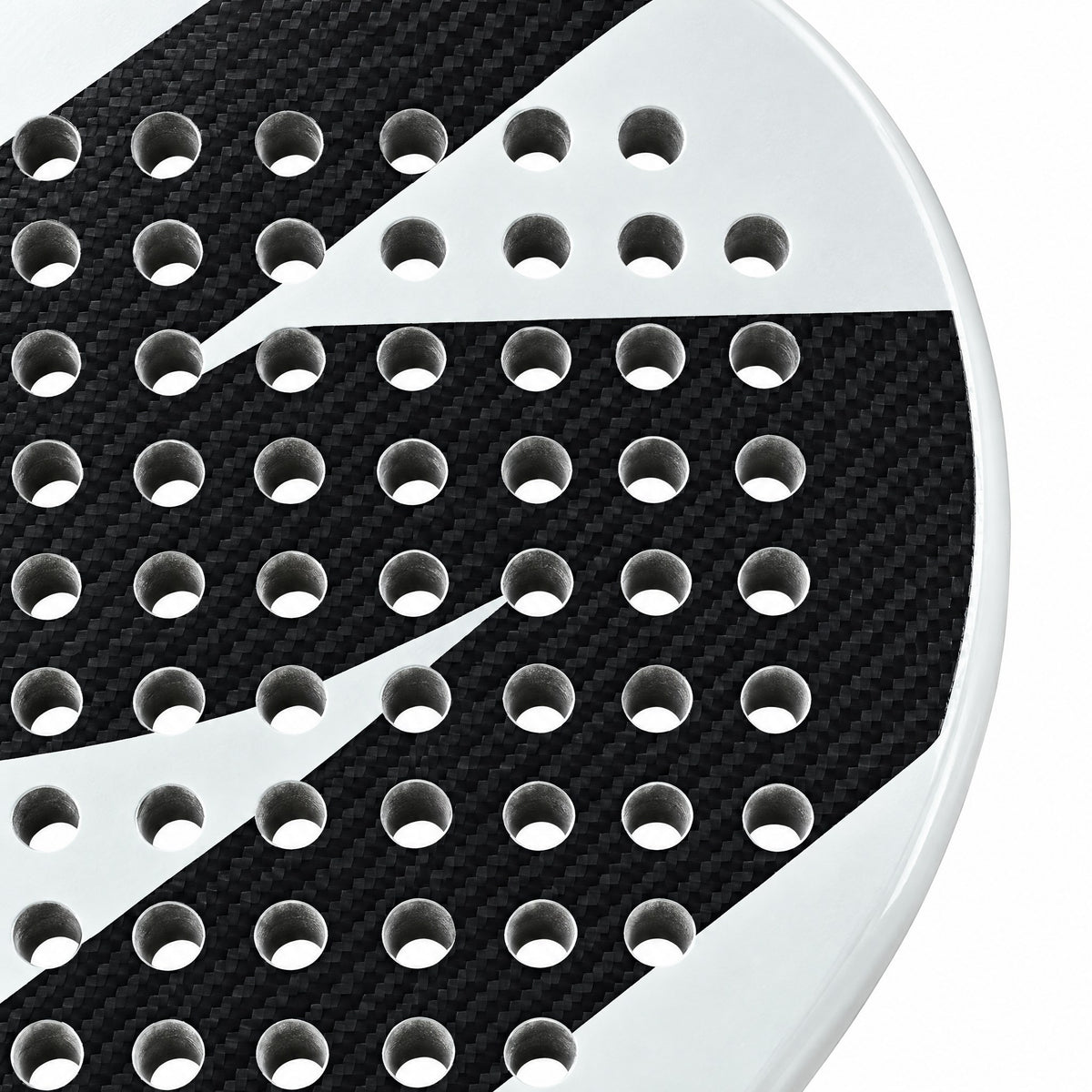 Padelviro Contrast Carbon Round Padel Racket – 360g, with Cover