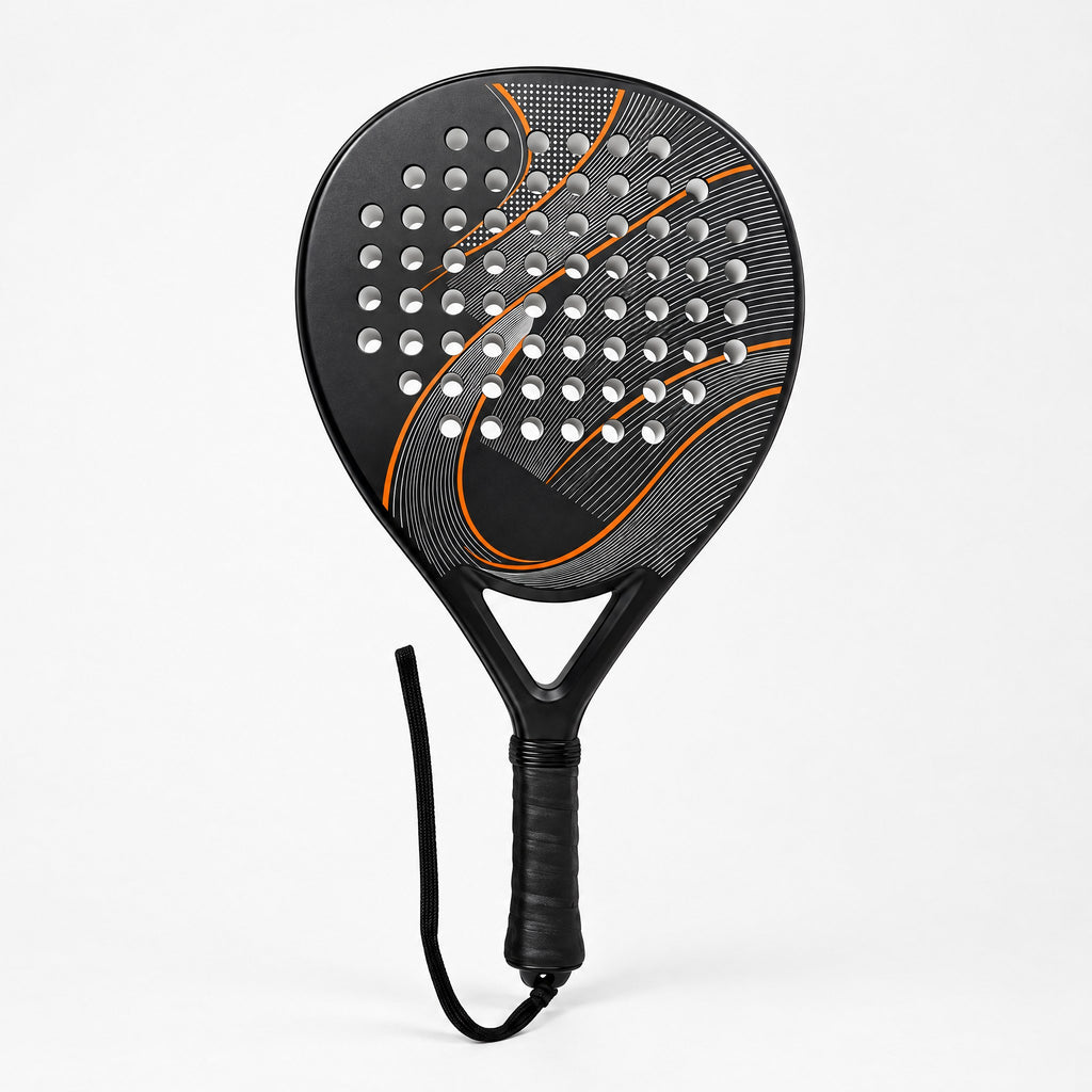 Padelviro Ember Carbon Padel Racket – Black & Orange, Beginner