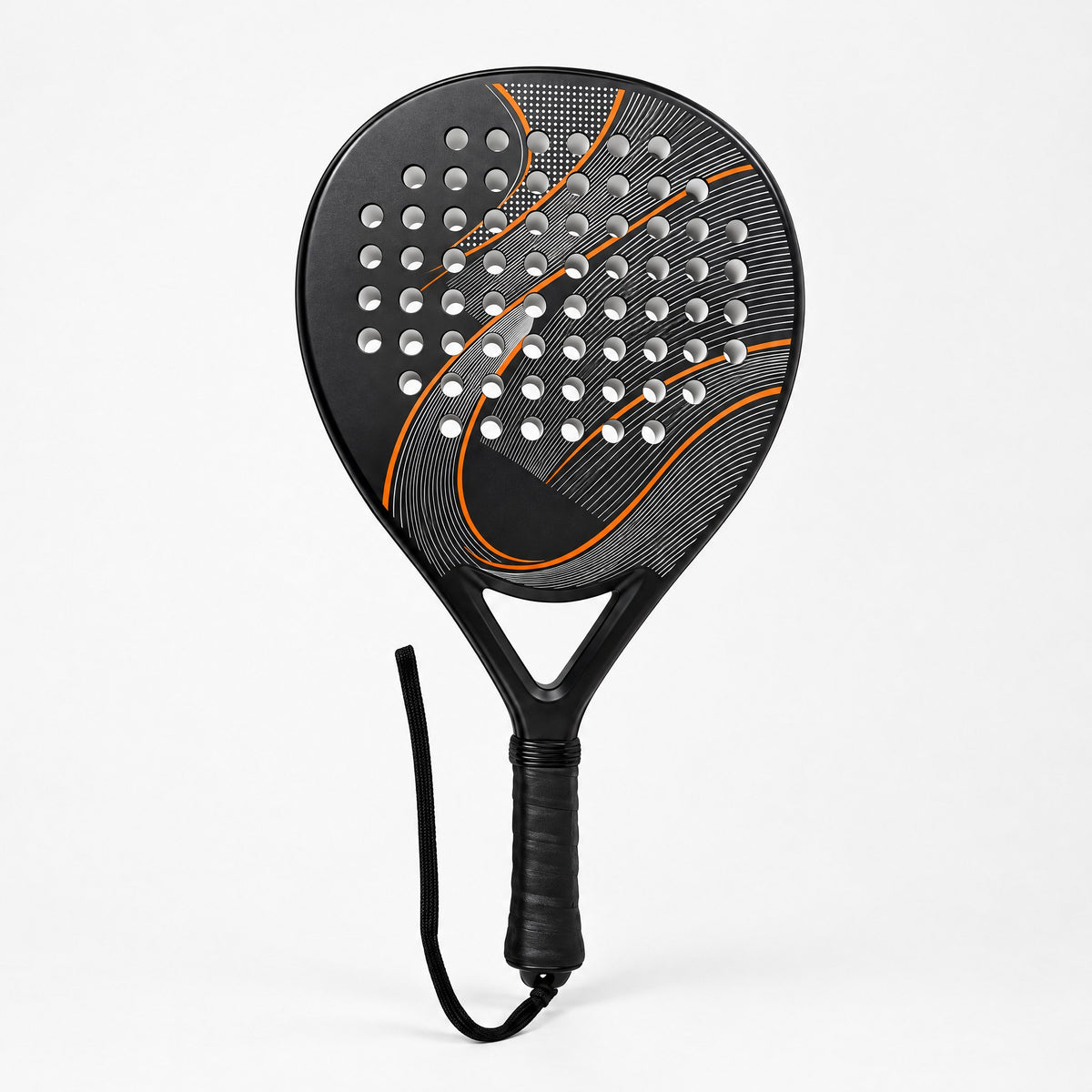 Padelviro Ember Carbon Padel Racket – Black & Orange, Beginner