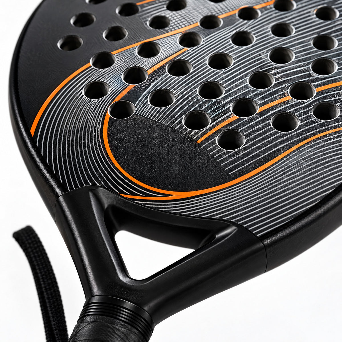 Padelviro Ember Carbon Padel Racket – Black & Orange, Beginner