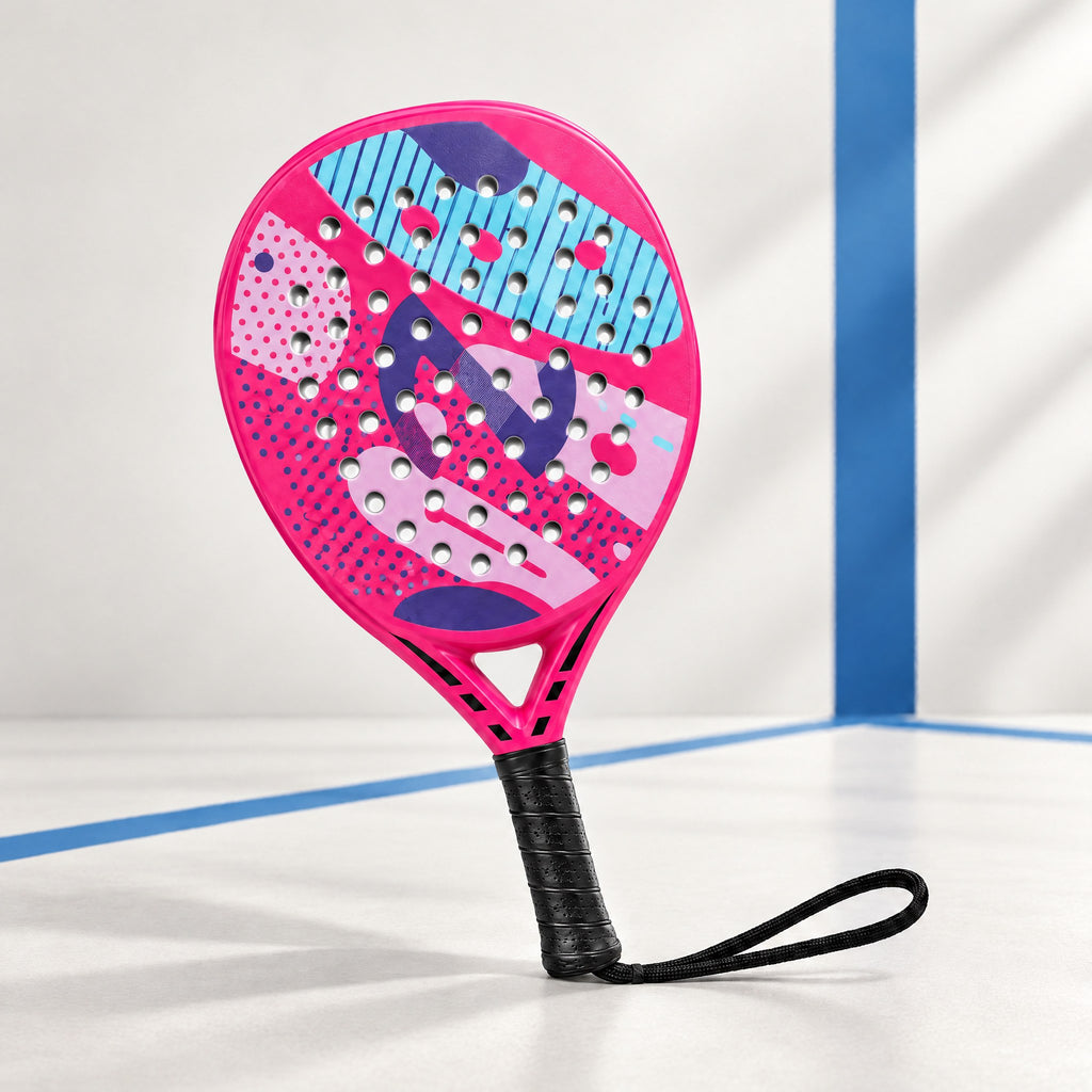 Padelviro Flamingo Carbon Teardrop Padel Racket – Soft EVA Core