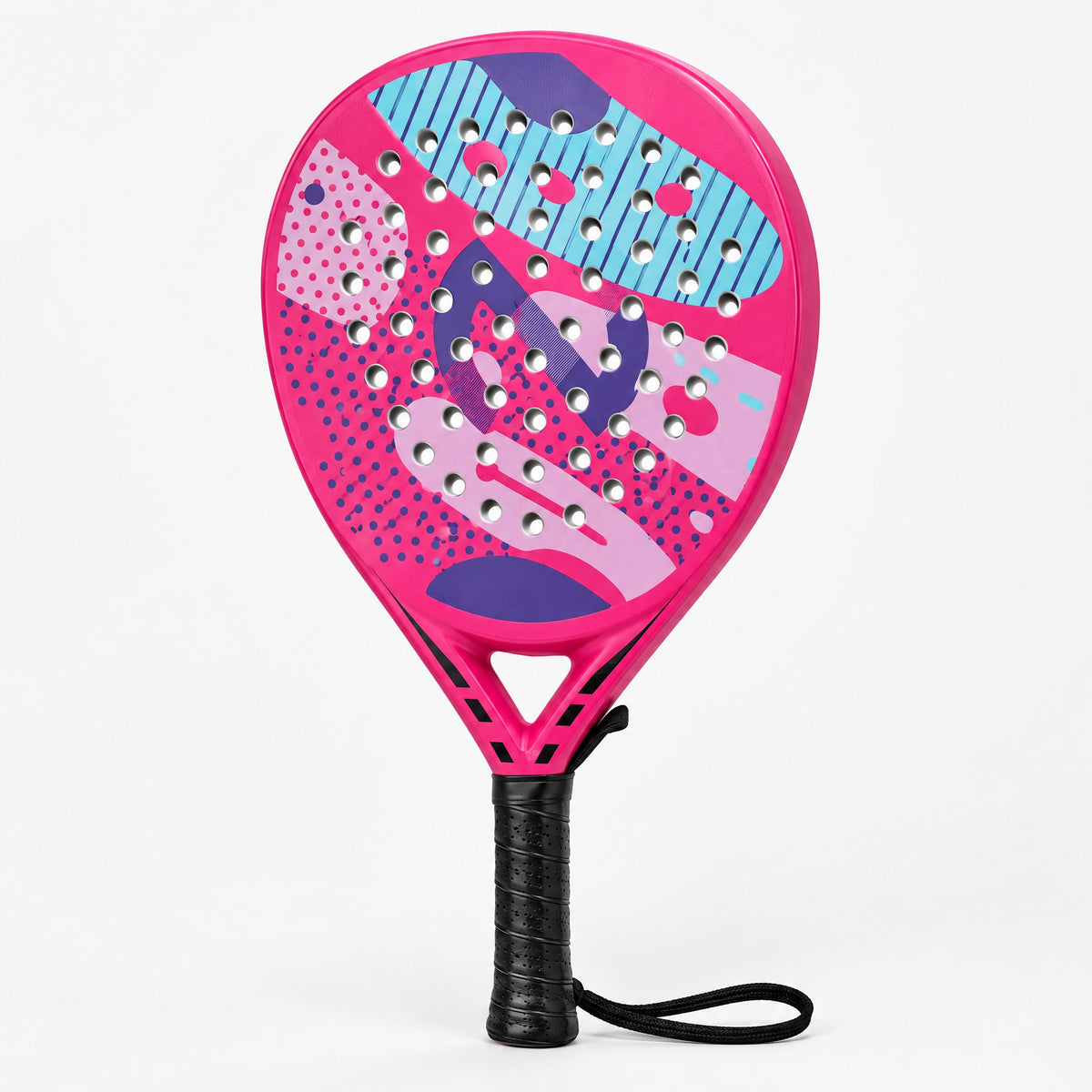 Padelviro Flamingo Carbon Teardrop Padel Racket – Soft EVA Core