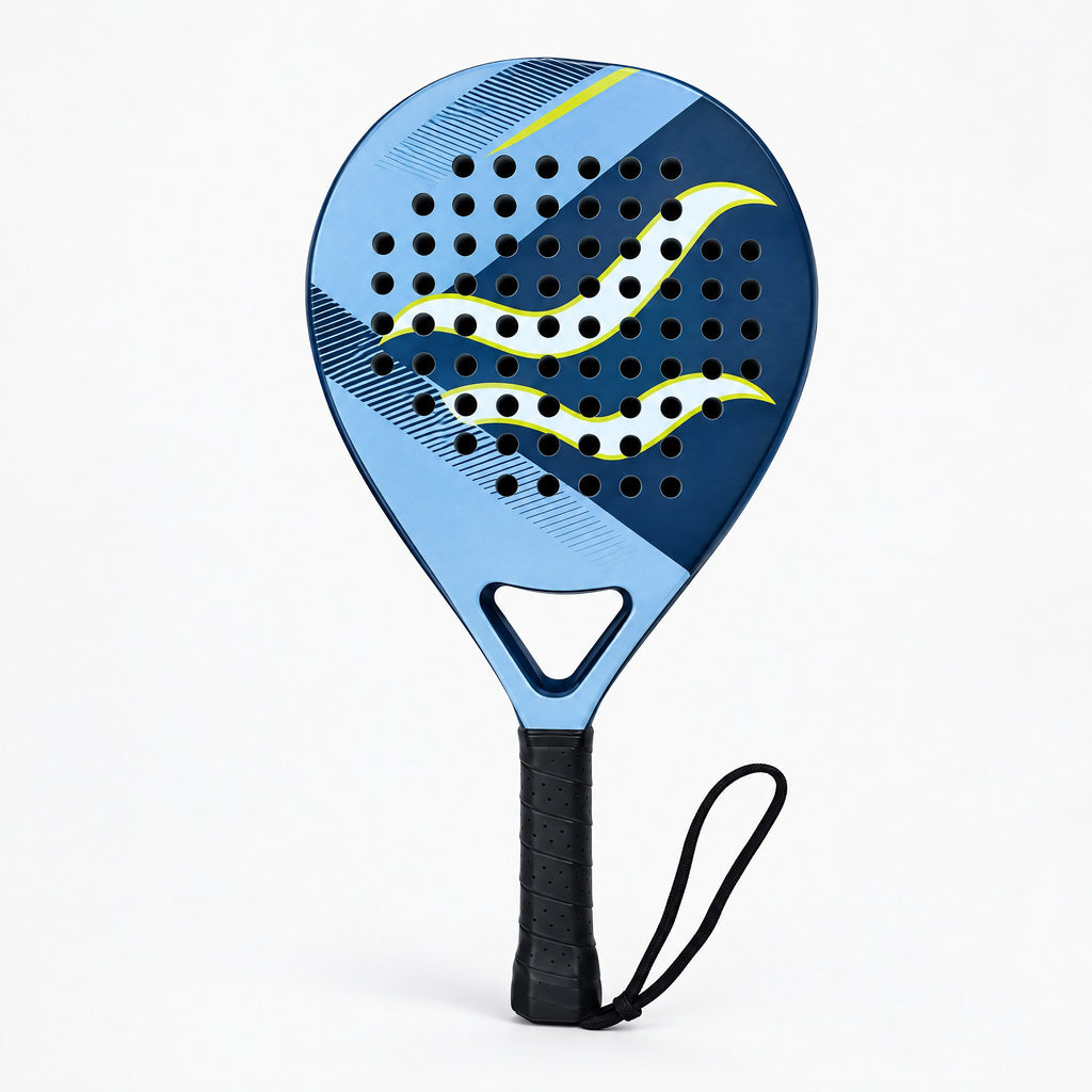 Padelviro Glacier 3K Carbon Padel Racket with Hard Racket Bag
