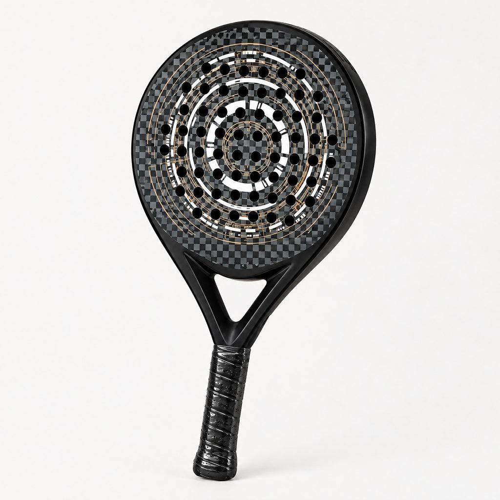 Padelviro Halo Carbon Round Padel Racket – 360g, with Cover