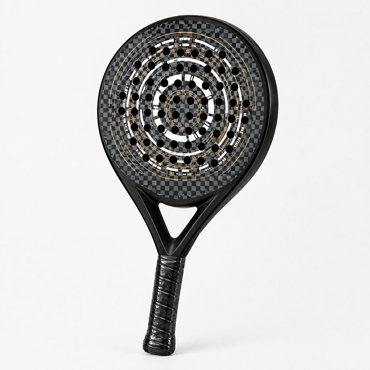 Padelviro Halo Carbon Round Padel Racket – 360g, with Cover