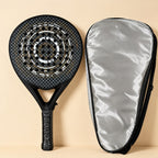 Padelviro Halo Carbon Round Padel Racket – 360g, with Cover
