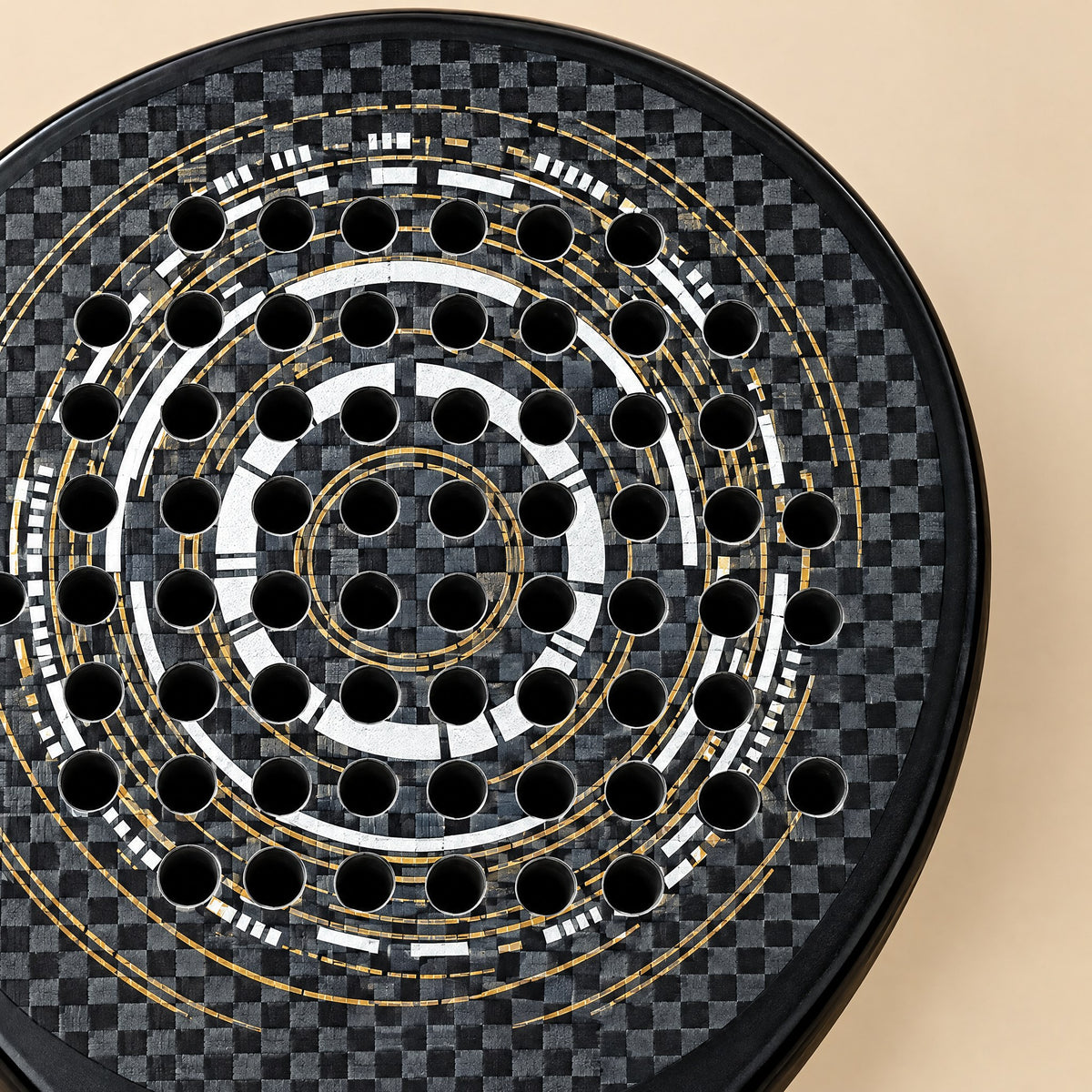 Padelviro Halo Carbon Round Padel Racket – 360g, with Cover