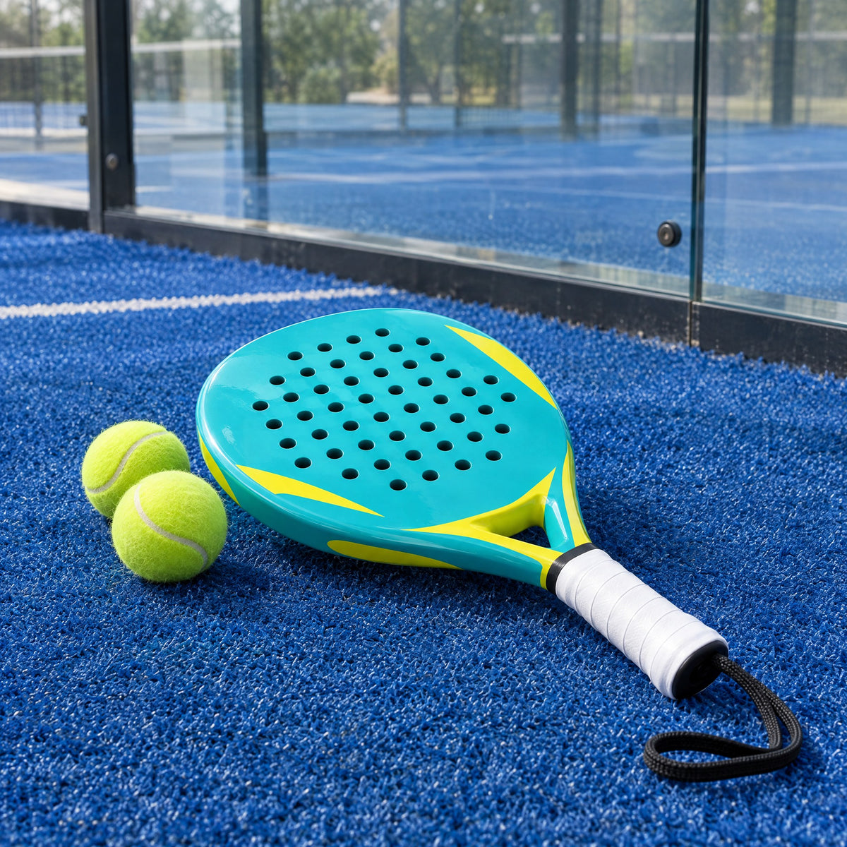 A real padel racket, just smaller