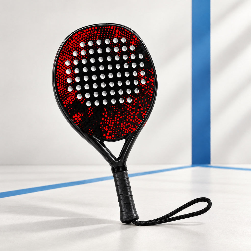 Padelviro Magma Carbon Round Padel Racket – 68 Holes, Beginner