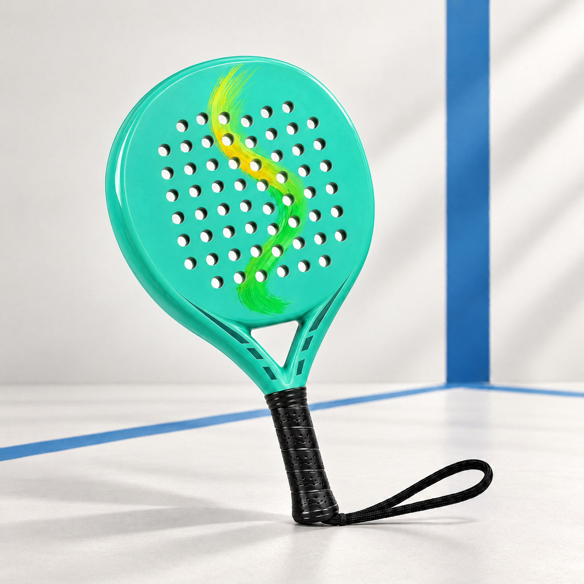 Padelviro Mint Carbon Round Padel Racket with Bag – 38 mm