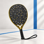 Padelviro Onyx 24K Carbon Padel Racket with Cover – Black & Gold